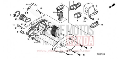 AIR CLEANER VT750C9 de 2009